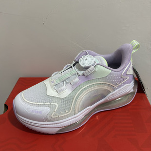 特步儿童正品春秋休闲网面透气纽扣款防滑女童运动鞋677314114063