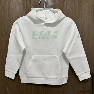 特步儿童正品春秋休闲连帽卫衣男童运动衫上衣678325084422