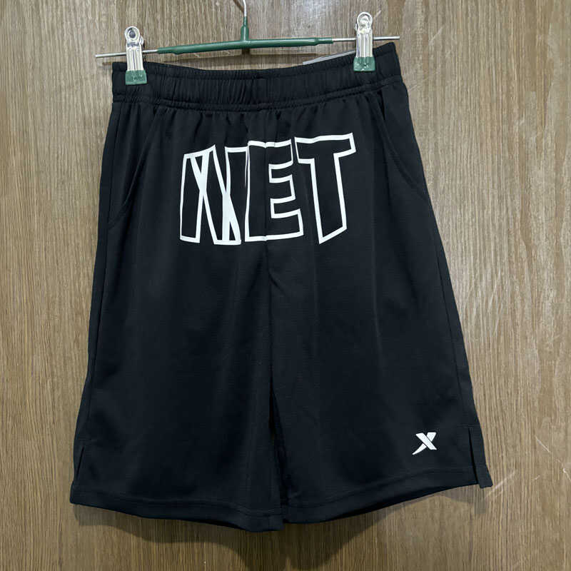 透气夏季针织休闲运动短裤特步