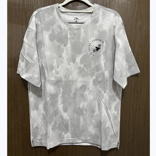 安踏正品夏季宽松透气训练健身跑步圆领男短袖T恤针织衫152437124