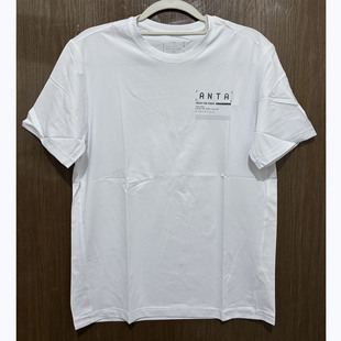 安踏正品夏季圆领透气训练健身跑步舒适男短袖T恤针织衫152437117