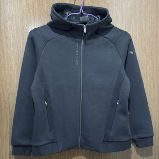 安踏正品秋冬休闲加绒保暧训练跑步连帽青年女外套上衣162347718