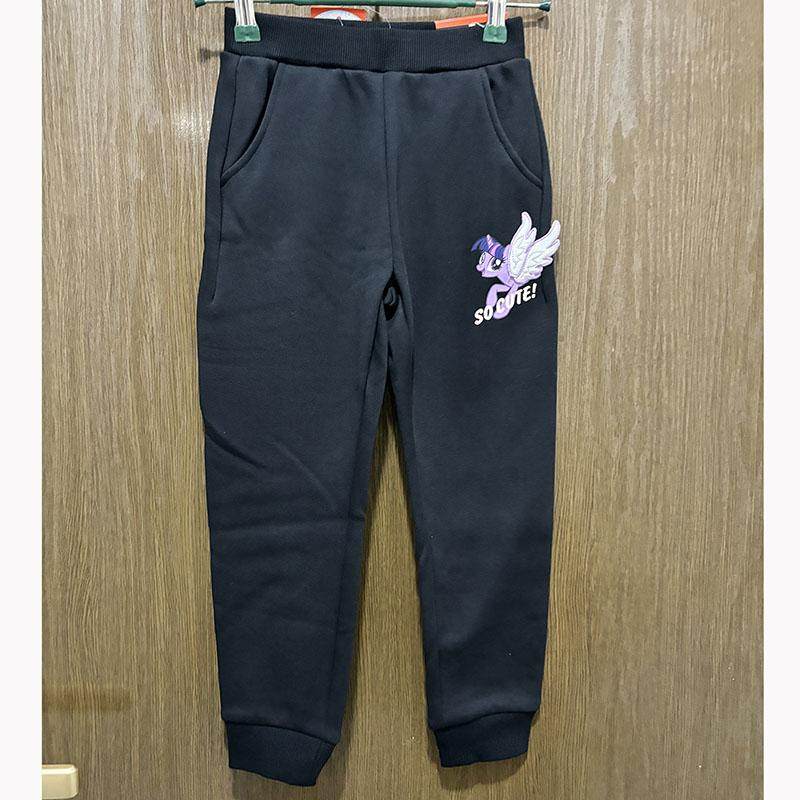 特步儿童正品秋冬休闲加绒保暧小马宝莉系列小女童长裤424633390