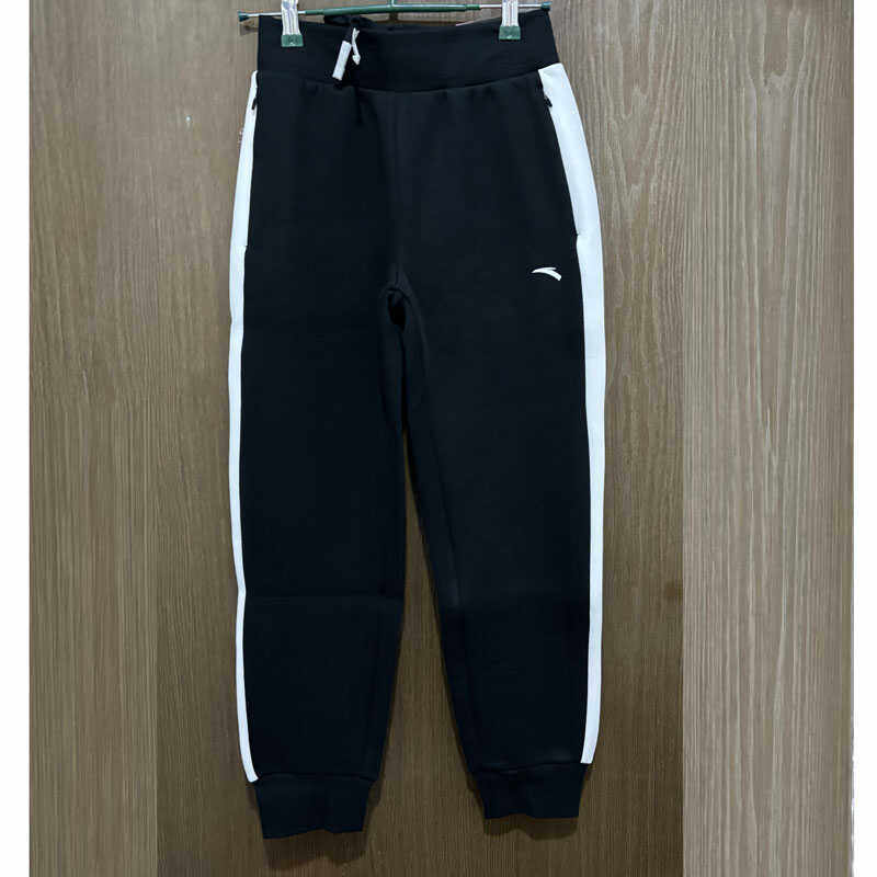 安踏正品春秋休闲拼色针织宽松透气潮训练女士运动裤162317301 - 倩姐鞋店出品