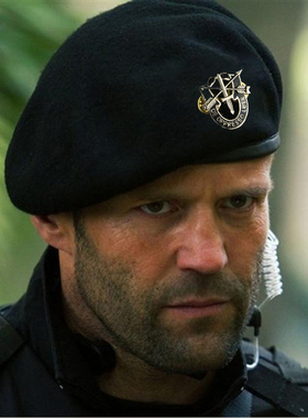 2025新款户外军迷贝雷帽美式柔软透气羊毛运动帽男女黑色敢死队帽