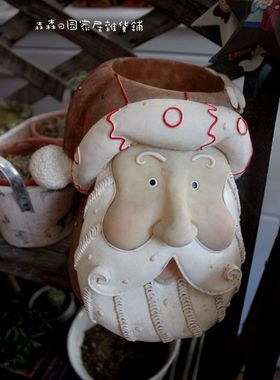 样品美式乡村风圣诞老人家居装饰