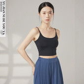 露腰露脐短款 舞蹈服练功服内搭专用文胸内衣吊带背心带胸垫上衣女