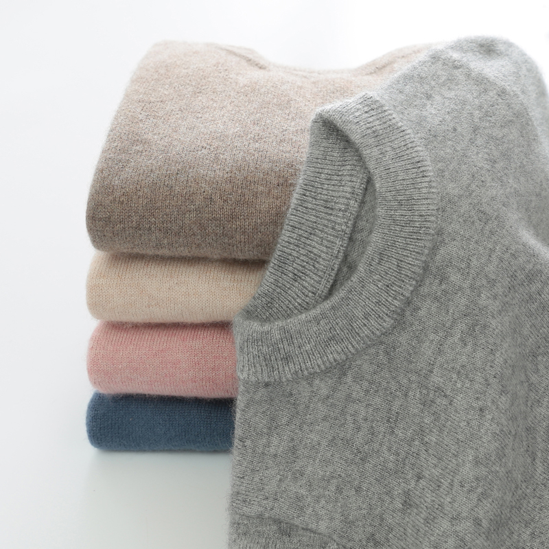 儿童羊绒毛衣打底衫薄款男童女童针织衫纯色中小童羊毛衫百搭秋冬