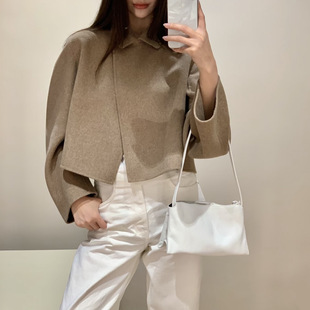 现货 CS女装宽松版型短款双面呢混纺外套1345354001秋1345354002