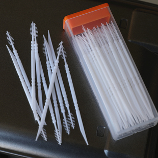 振兴便携塑料牙签随身双头掏牙缝刷清洁牙齿一次性剔牙器扣牙牙签