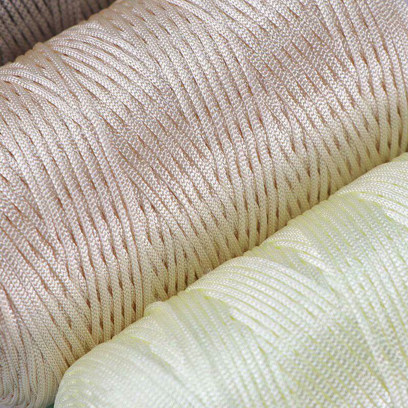 FINE ICE SILK ICE HEMP BRIGHT SILK HOLLOW LIGHT BODY LINE SUMMER SUN HAT HAND WOVEN DIY HOOK BAG SLIPPERS CUSHION WOOL