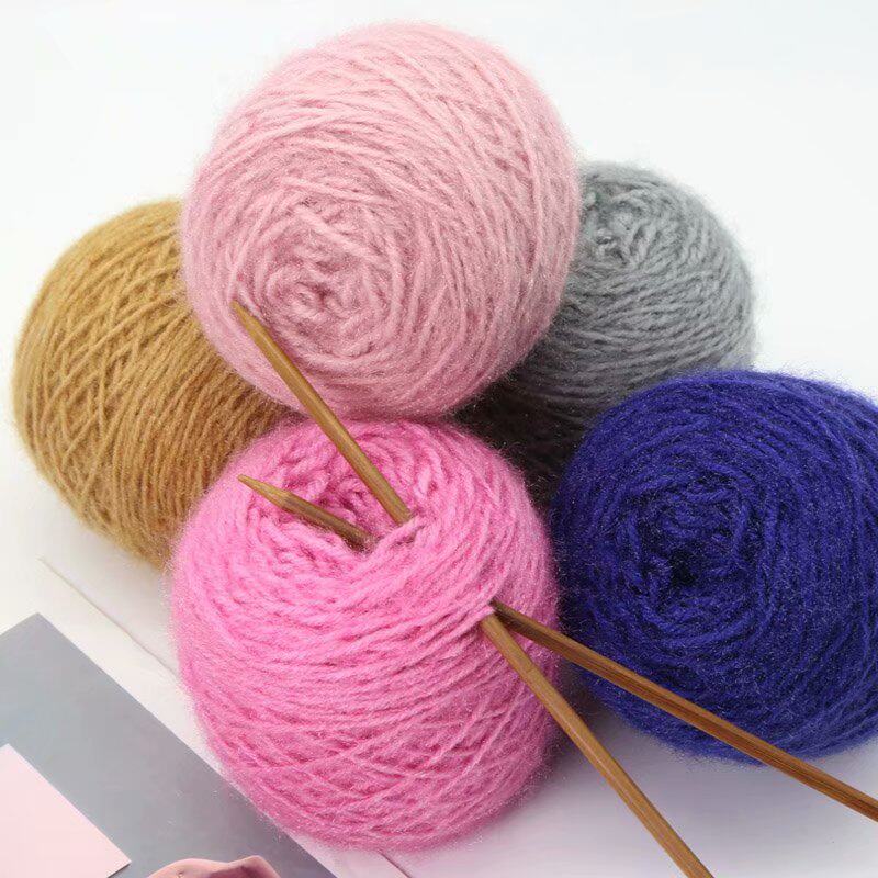 SQUIRREL WOOL YARN GROUP BRIGHT SILK GOLD VELVET YARN IN THICK HANDMADE DIY KNITTED HAT SCARF CROCHET MOHAIR YARN