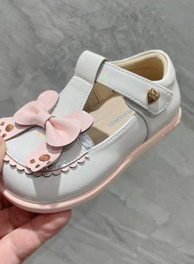 专柜正品斯乃纳童鞋2024秋新款女宝宝软底婴儿学步皮鞋SP432000R