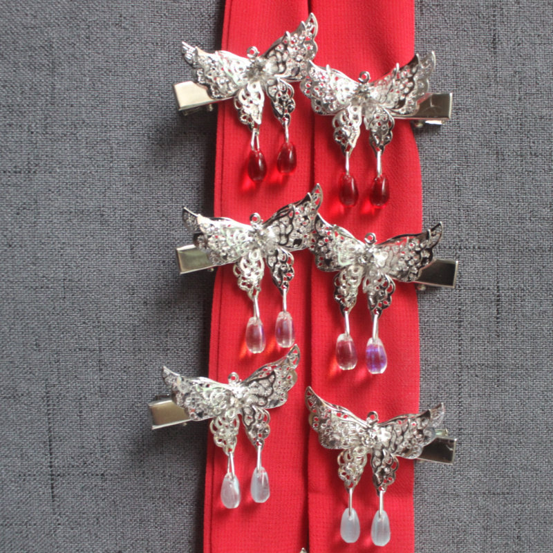 天官血雨探花花城谢怜风师死灵蝶蝴蝶水滴小发夹发饰赐福衍生