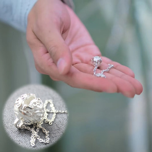 长月烬明孙珍妮翩然同款链条铃铛银铃响铃钥匙扣手机背包挂件