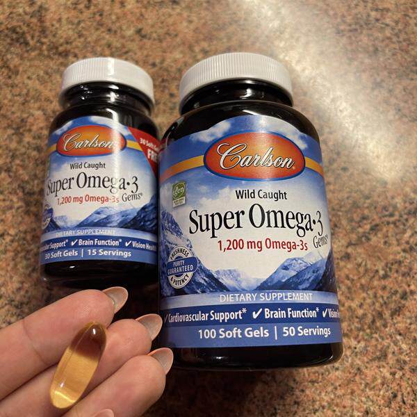 美国原装进口Carlson康一生超级omega-3深海鱼油软胶囊100+30粒