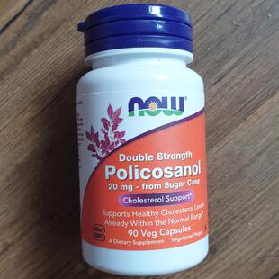 NOW Foods双倍强度普利醇20 mg90粒 Policosanol double strength
