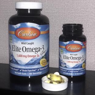 正品美国现货卡尔森carlson康一生挪威深海鱼油120粒elite卡尔森