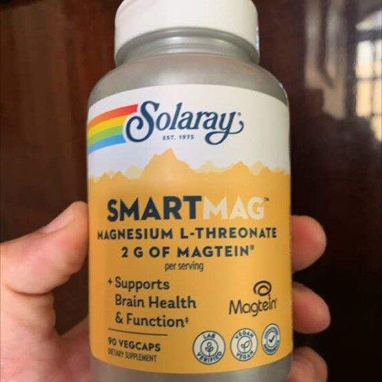 Solaray SmartMag L-苏糖酸镁 90粒素食胶囊 肌肉 睡眠 记忆