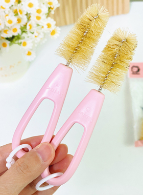 2只装 小狮王辛巴婴儿猪毛奶嘴刷simba清洗套装清洁洗奶瓶小刷子