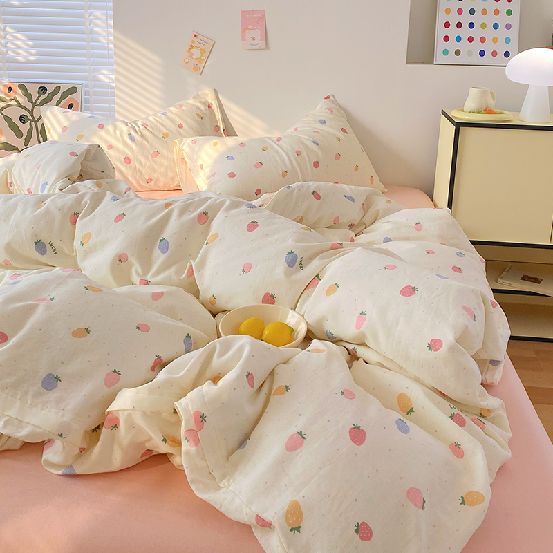 a类母婴级全棉双层纱四件套