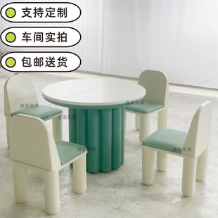 新品儿童桌椅组合幼儿园宝宝早教桌椅四点半课堂家具架空层定制