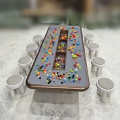 ZDH儿童玩具桌游戏桌子多功能益智积木桌游收纳台幼儿游乐园积木