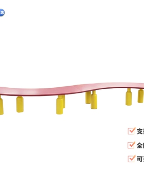 新品zdh彩色儿童学习桌子阅读作业区书桌简约时尚大长桌加工定制