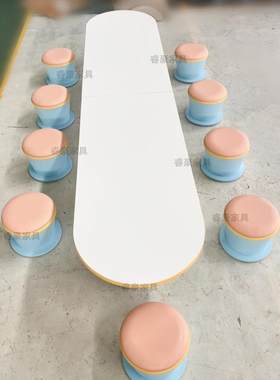 zdh儿童游乐场桌椅组合手工桌