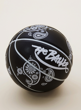 TheBaller[超纤篮球]黑色腰果花潮鲁大诗室内外通用耐磨防滑7号球