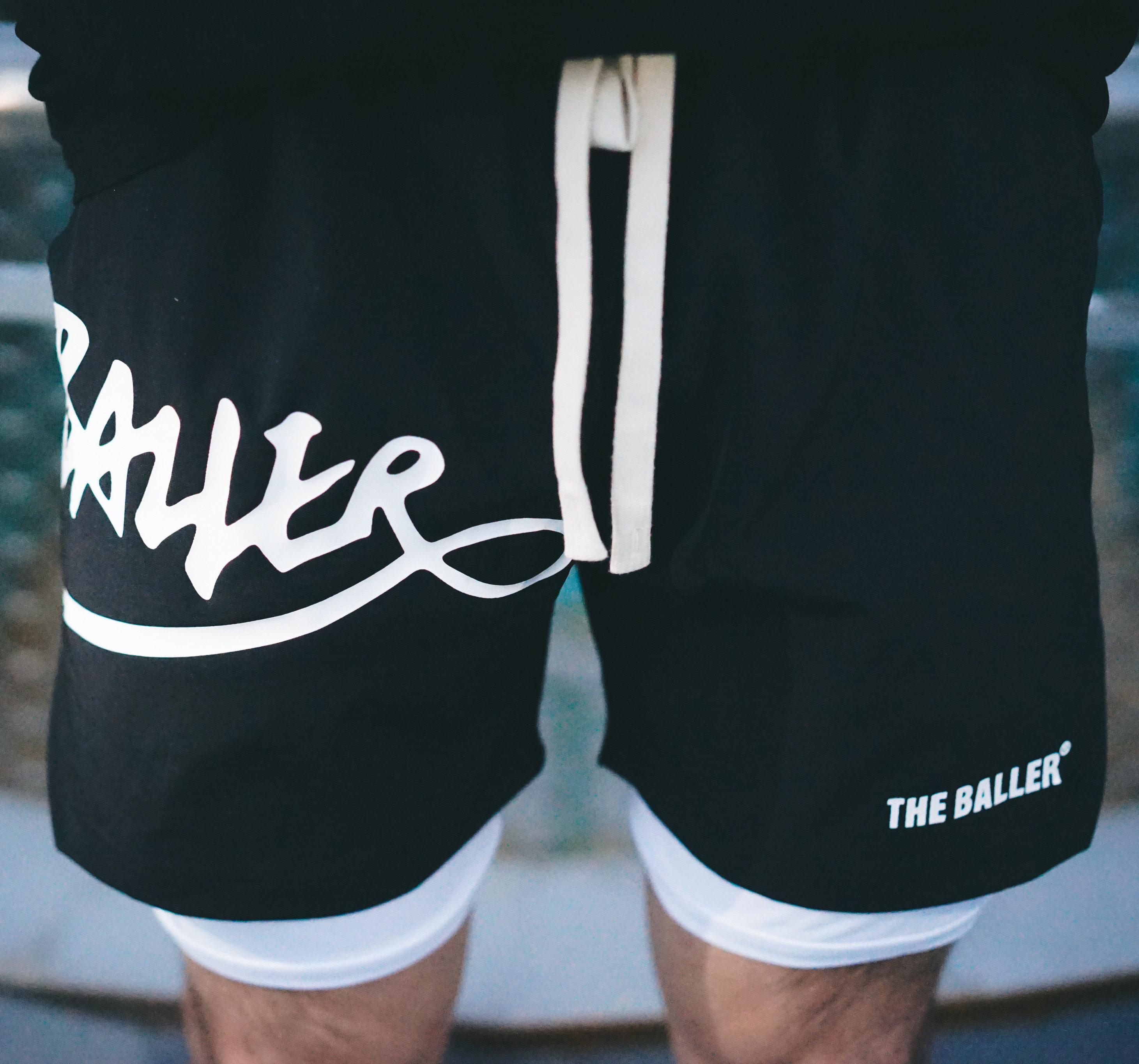 TheBaller运动速干短裤个性时尚潮双层篮球跑步训练裤鲁大诗同款