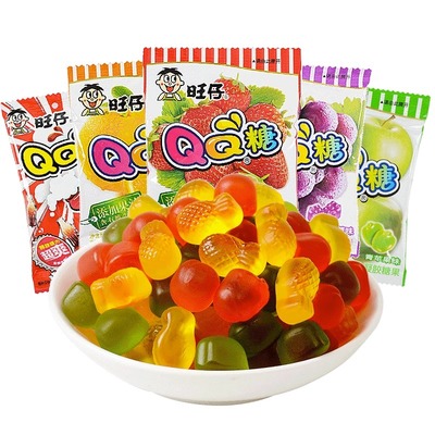 旺仔QQ糖20g*20包软糖果汁糖水果糖旺旺大礼包网红休闲六一小零食