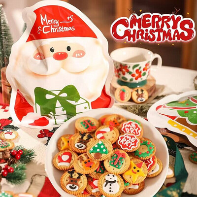 圣诞节裱花饼干圣诞老人卡通造型