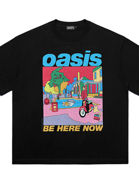 OASIS绿洲乐队英伦摇滚潮牌短袖T恤文艺高街重磅宽松个性男女夏