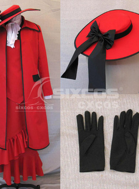 黑执事-安洁莉娜 达雷斯 COS服定做 Grell Sutcliffe Cosplay