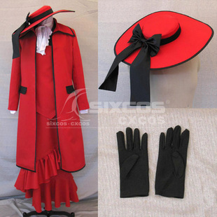 黑执事-安洁莉娜 达雷斯 COS服定做 Grell Sutcliffe Cosplay