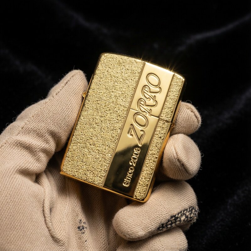 正品佐罗煤油砂轮打火机精雕富豪加厚纯铜壳送人男女朋友生日礼物