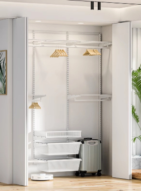 30241吊装折叠门吊轮滑轮步入式衣柜五金可无下轨和固定折叠