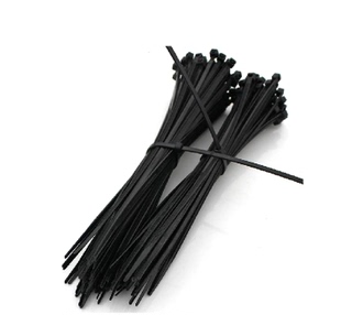 理线带 尼龙扎带4X200mm 宽2.6mm塑料扎带 电线捆扎黑色 1元10条