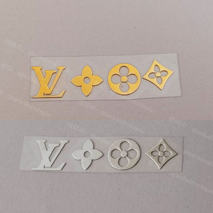 适用于潮牌四叶草DIY标志手机金属贴纸相机笔记本电脑贴