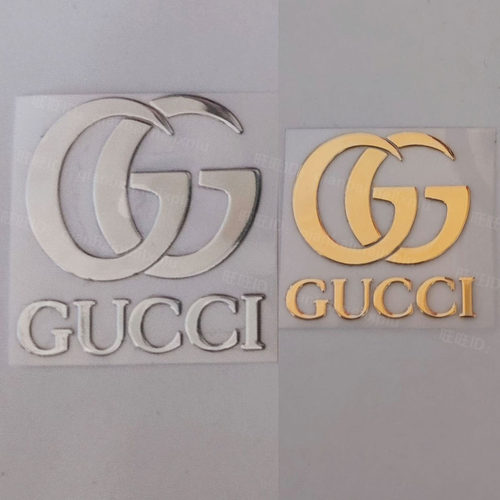 适用于GUCCI古驰手机金属贴纸潮牌名牌笔记本电脑贴DIY车贴