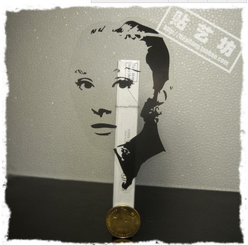 赫本 潮流贴纸 个性贴纸 摩托车贴纸 防水贴纸