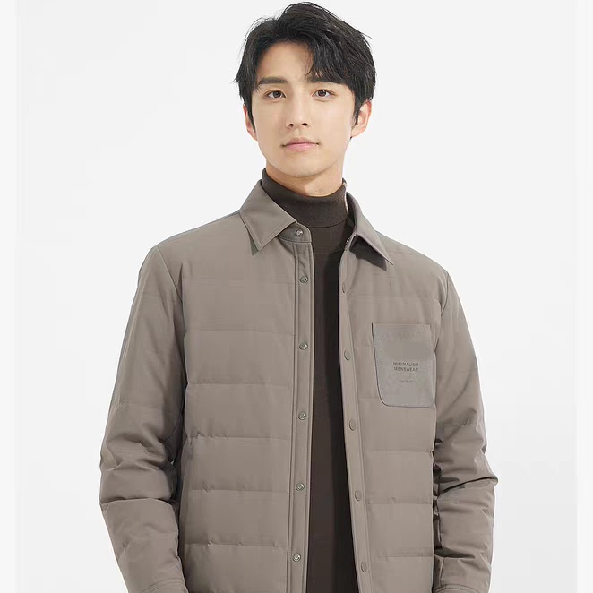 通勤保暖休闲翻领百搭轻薄羽绒服