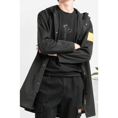 19QFY1091Y 1161Y男装秋季新款修身绅士连帽中长款百搭风衣外套