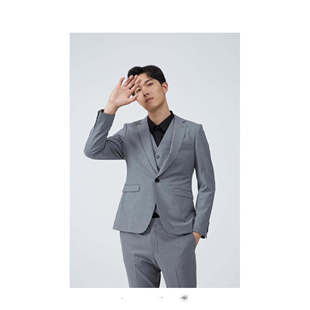 休闲纯色帅气职业西服套装 204SA男商务时尚 结婚礼服 203 20CXF202
