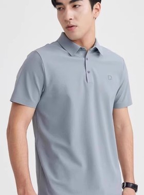 A4XTX1141 1144 1102S利家商务新款夏时尚纯色修身翻领短袖T恤男