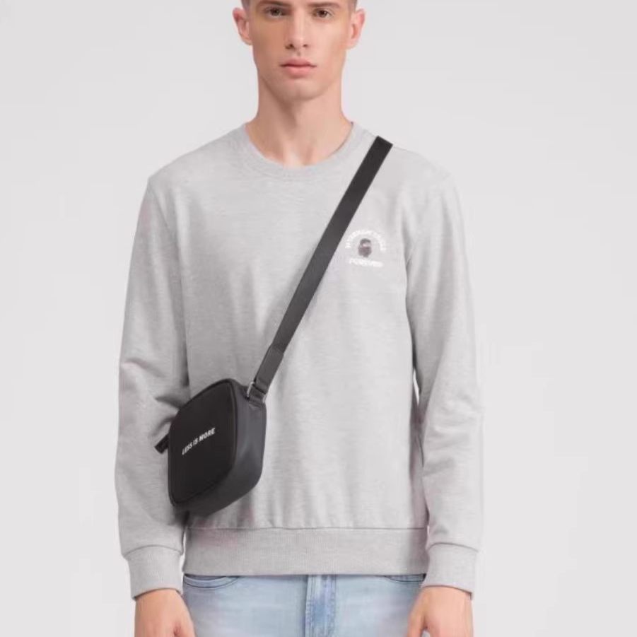 Q0CTX0021 0022S男装春秋款卫衣时尚休闲圆领百搭外穿内搭长袖T恤