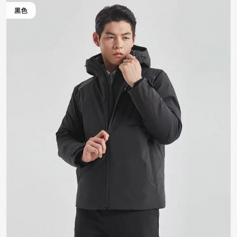 新款保暖连帽休闲羽绒服男装