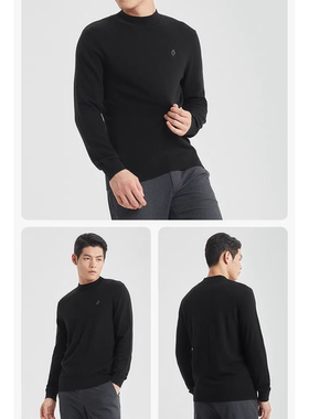 G4DMS7021 7022 7023 7025 7026 7027S冬舒适修身圆领针织毛衣男