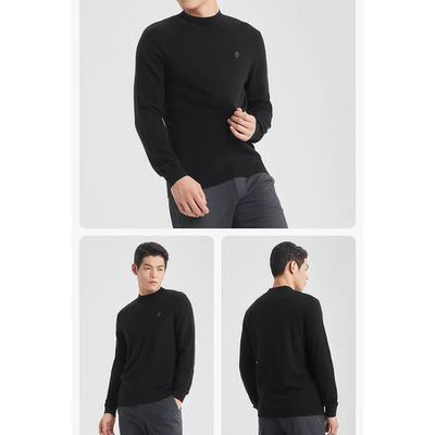 G4DMS7021 7022 7023 7025 7026 7027S冬舒适修身圆领针织毛衣男